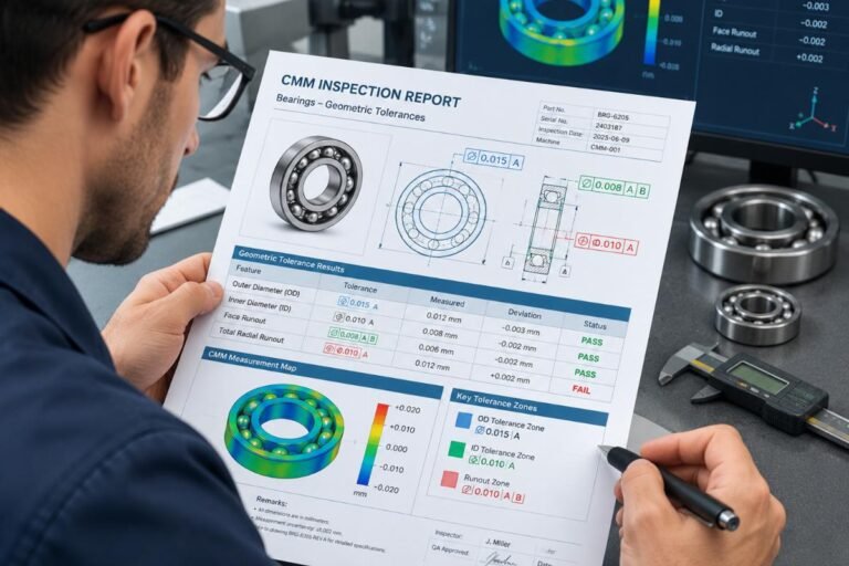 Dimensional Reports & CMM Data for Bearings Wholesale Supplier