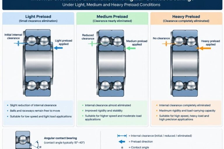 Angular Contact Preload Classes Light Medium Heavy Bearings Wholesale Supplier